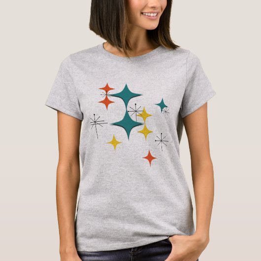 T-shirt Mid Century Modern Eames L'ère atomique Starburst (Devant)
