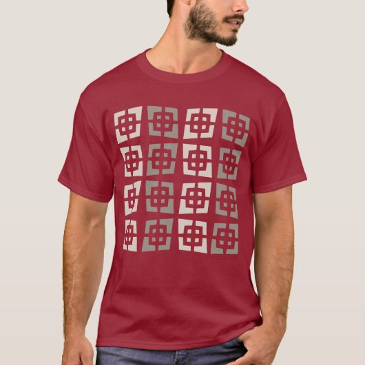 T-shirt Mid Century Modern Starburst Abstract (Devant)