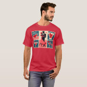 T-shirt Mid Century moderne Valentine Dancing Couple (Devant entier)