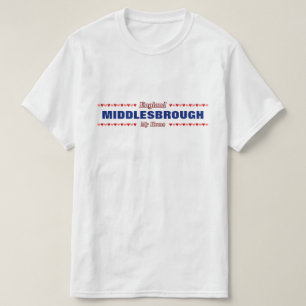 T-shirt MIDDLESBROUGH - Ma maison - Angleterre; Coeurs