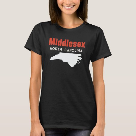 T-shirt Middlesex and Cove Creek North Carolina USA State  (Devant)