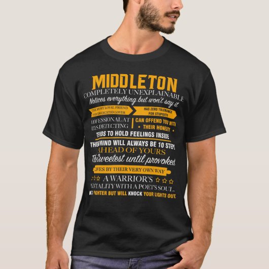 T-shirt MIDDLETON complètement inexplicable (Devant)