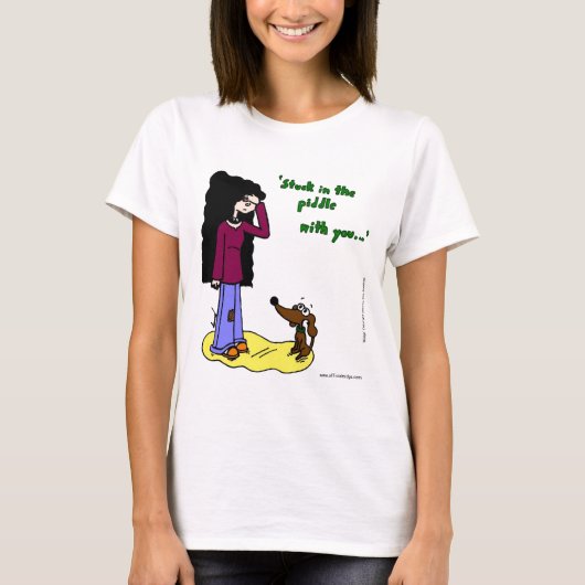 T-shirt Midge "Coincé Dans L'Aiguille Avec Vous" Femme Tee (Devant)
