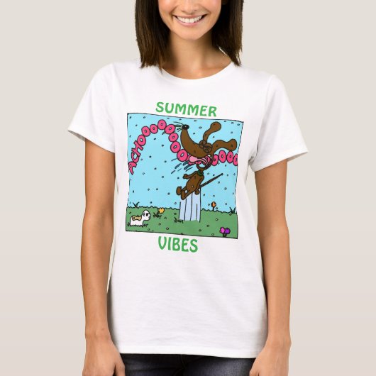 T-shirt Midge "VIBES D'ÉTÉ" (Devant)