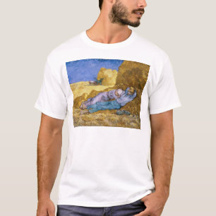 T-shirt Midi de Vincent van Gogh  , la sièste, après