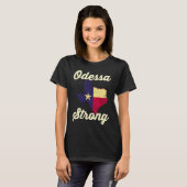 T-shirt Midland Odessa TX Strong Love Pray Support Texas M (Devant entier)