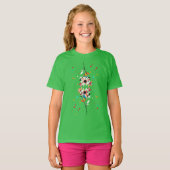 T-shirt Midnight Bloom Chuchotements de Couleur Écho Flora (Devant entier)