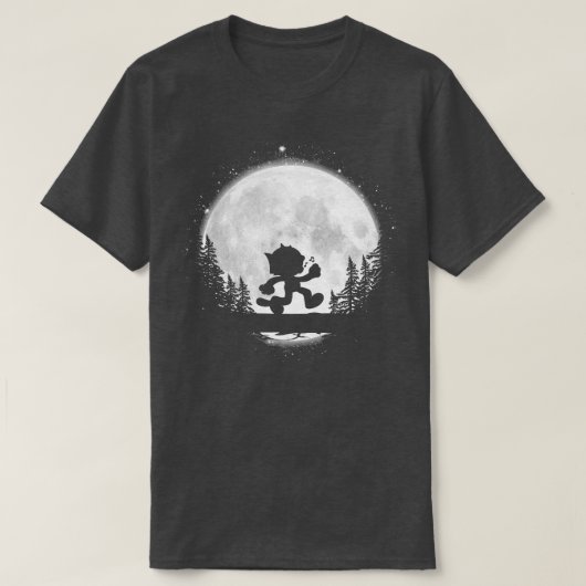 T-shirt Midnight Catwalk White Moon (Design devant)