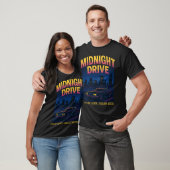 T-shirt Midnight Drive - Neon City Night Strewear Design (Unisexe)
