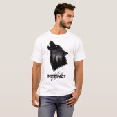 T-shirt Midnight Howl , alpha wolf Graphic Tee (Devant entier)
