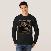 T-shirt Midnight Poker King Mafia Style Long Sleeve (Devant entier)