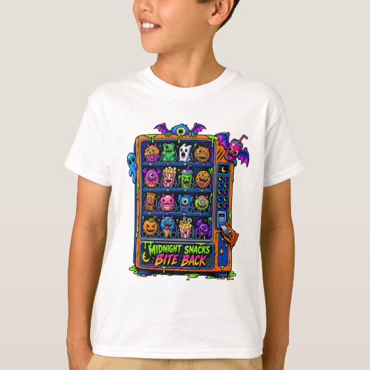 T-shirt Midnight Snacks Bite Back Monsters (Devant)