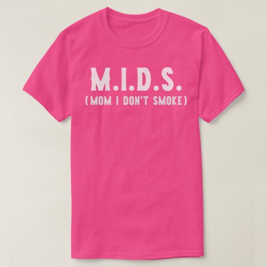 T-shirt MIDS Maman Je ne fume pas (Design devant)