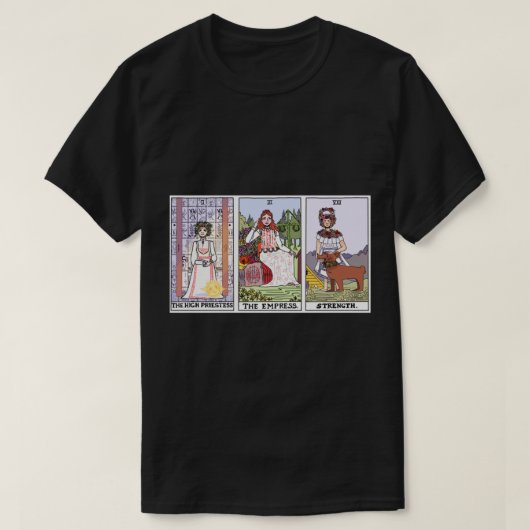 T-shirt Midsommar Tarot Cards (color version) (Design devant)