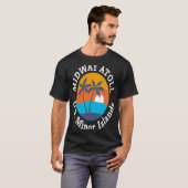 T-shirt Midway Atoll Beach U S Mineure Islands Summer Vaca (Devant entier)