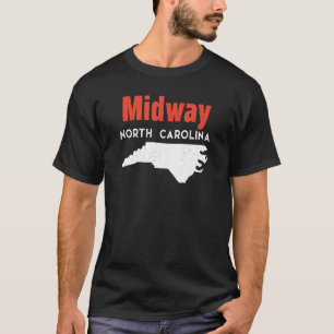 T-shirt Midway North Carolina USA State America Travel