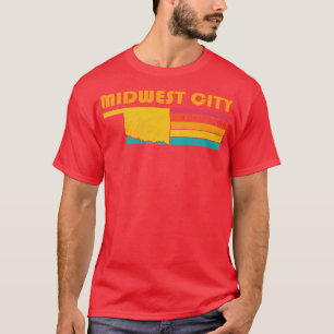 T-shirt Midwest City Oklahoma Vintage Souvenir désorganisé