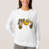 T-shirt Miel abeille avec paniers Amusants Animation Bee (Devant)