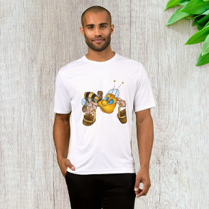 T-shirt Miel abeille avec paniers Amusants Animation Bee