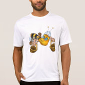 T-shirt Miel abeille avec paniers Amusants Animation Bee (Devant)