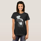 T-shirt Miel badger Chef Chef casquette (Devant entier)