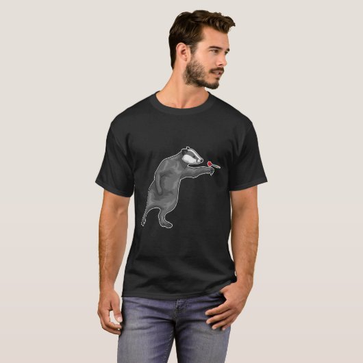 T-shirt Miel badger Darts Dart (Devant entier)