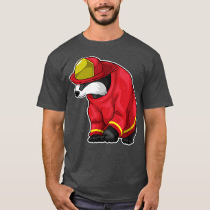 T-shirt Miel badger Pompier Service d'incendie