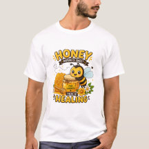 Miel de abeille mignonne dessin animé guérisseur