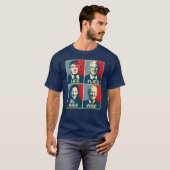 T-shirt Mies Mouches Augmenter Sage (Devant entier)