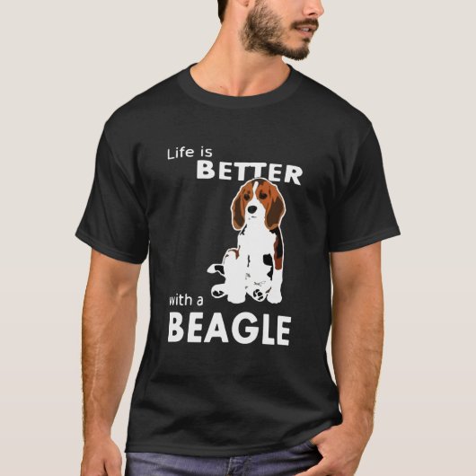 T-shirt Mieux Avec Un Beagle Pour Beagle (Devant)