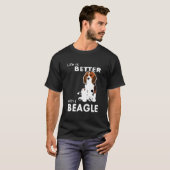 T-shirt Mieux Avec Un Beagle Pour Beagle (Devant entier)