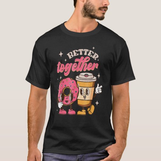 T-shirt Mieux Combiner Café Et Sauce Vale Retro Super (Devant)