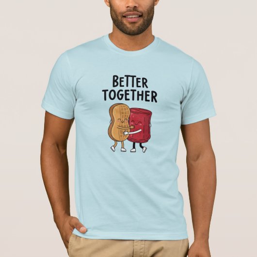 T-shirt Mieux ensemble arachide et gelée (Devant)