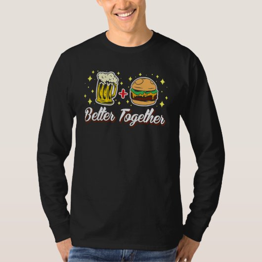 T-shirt Mieux Ensemble Bière Et Burger Burger Yunkie (Devant)