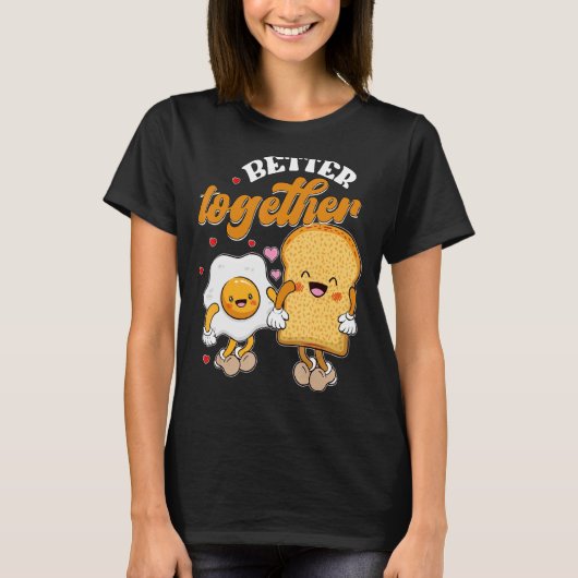 T-shirt Mieux Ensemble Foie Retro Valentine Matching C (Devant)