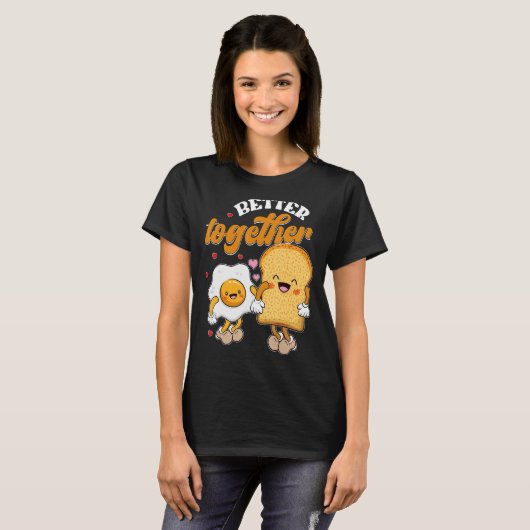 T-shirt Mieux Ensemble Foie Retro Valentine Matching C (Devant entier)