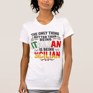 T-shirt Mieux que d'être italien, c'est d'être sicilien