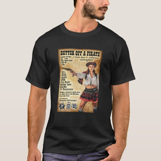 T-shirt Mieux vaut Un Pirate (Devant)