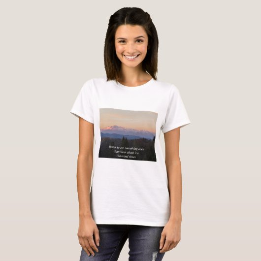 T-shirt Mieux vaut voir quelque chose une fois Tatras Trav (Devant entier)