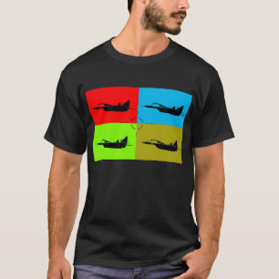 T-shirt MiG 29 cible Popart1