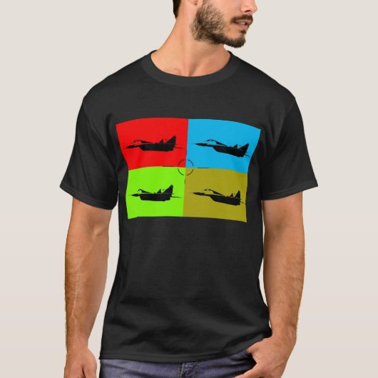 T-shirt MiG 29 cible Popart1 (Devant)