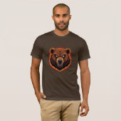 T-shirt Mighty Bear – Raw Strength of Nature (Devant entier)