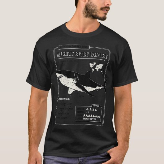 T-shirt Mighty Bitey Whitey (Devant)