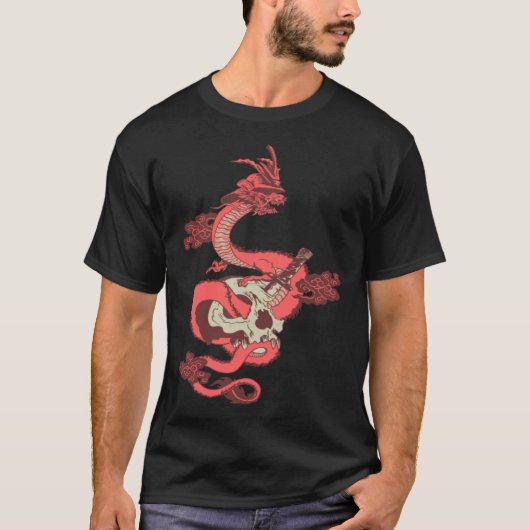 T-shirt mighty dragon Chinese lizard aesthetic clothes (Devant)
