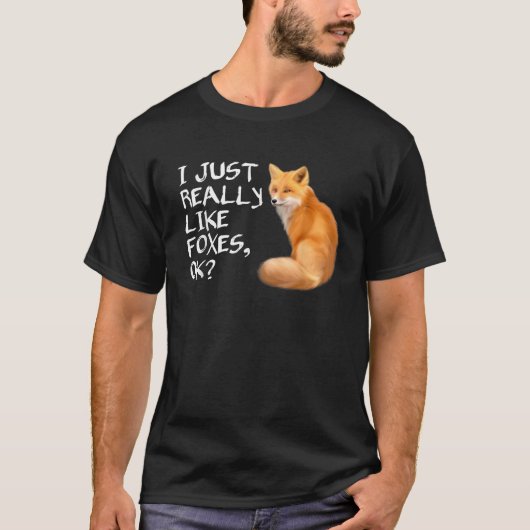 T-shirt Migné J'Aime Vraiment Foxes Ok T Shirt Fox Tee (Devant)