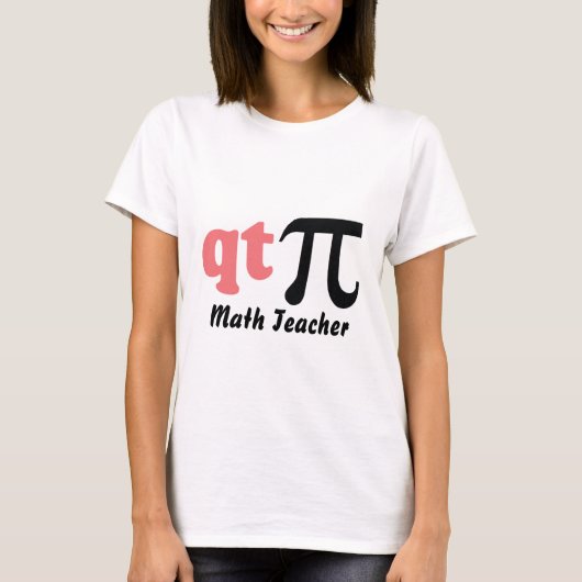 T-shirt Migné Tee Pie Math Enseignant (Devant)