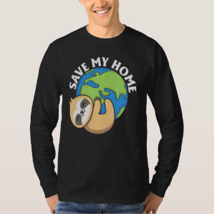 T-shirt Migner Jour des terres Sloth Save My Home Pro Envi