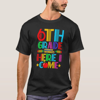 T-shirt Mignon 6e année, me voici de retour à l'école pour