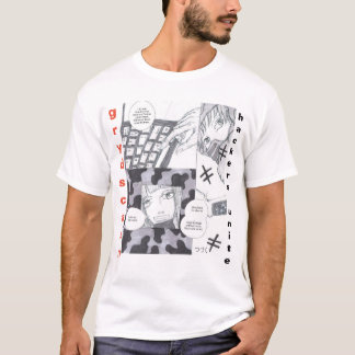 T-shirt mignon à scouts gris