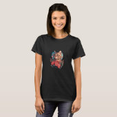 T-shirt Mignon adorable unique Joyeuse Saint-Valentin chat (Devant entier)